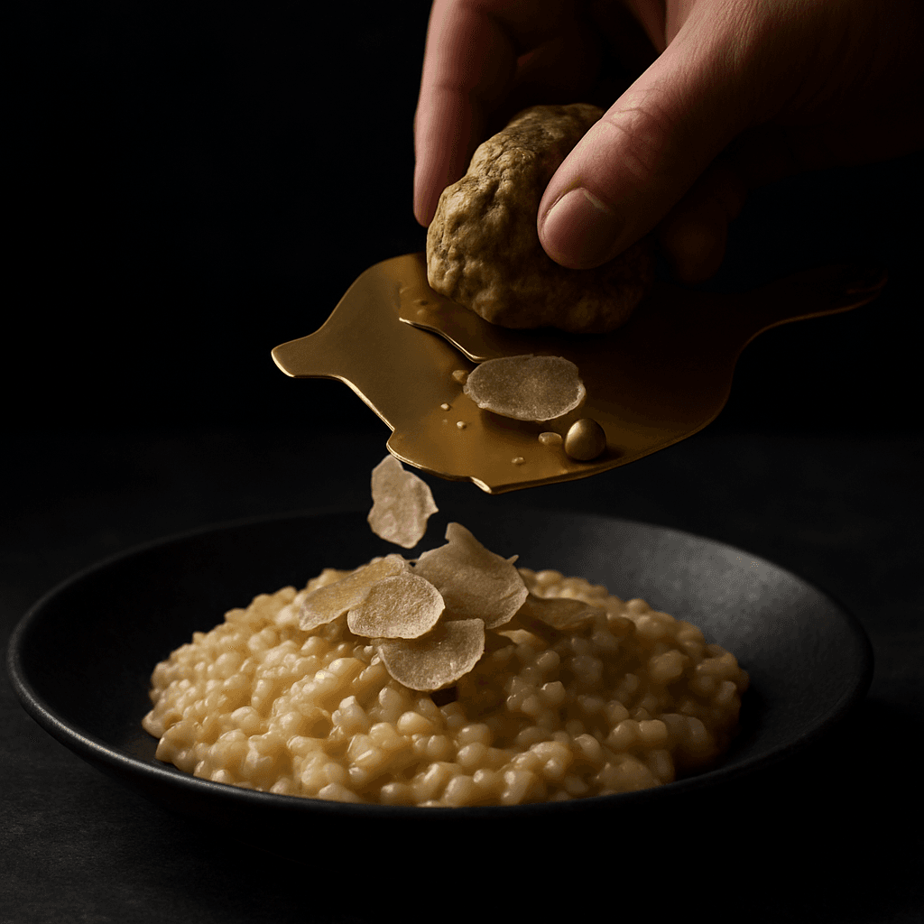 Risotto me tartuf të bardhë — receta klasike